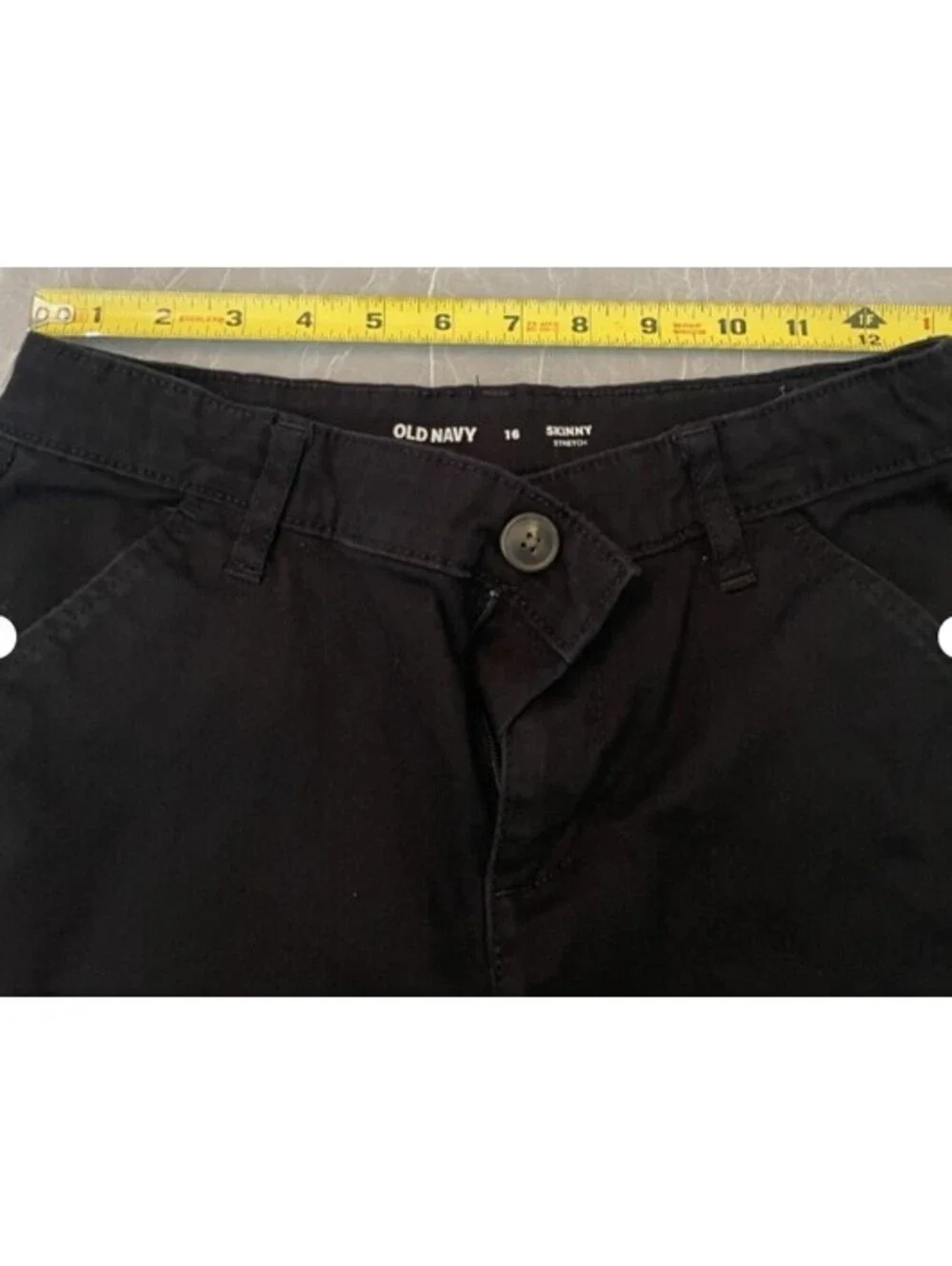 Old Navy Girls 16 Straight Leg Built In Flex Khaki Uniform Pants Adj. waist